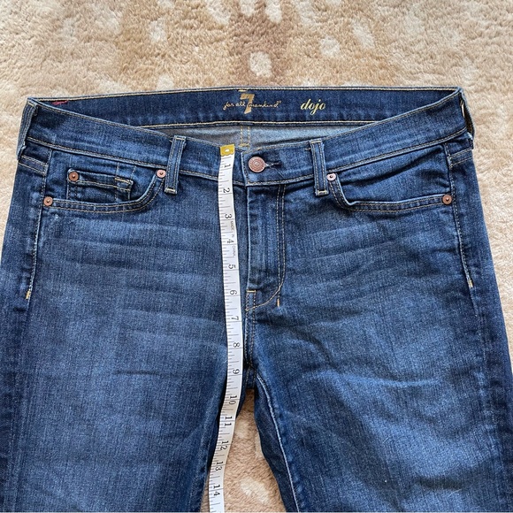 7 For All Mankind B(air) Dojo Mid Rise Flare Jeans In Authentic Fate Size 31 - Picture 4 of 15